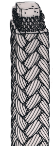 Mechanical packing braid over core