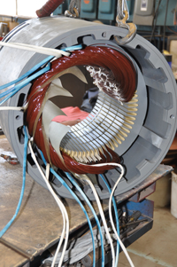 AC or DC electric motor rewind and rebuild